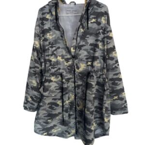 Nikki Jones Montreal  Gray Camo rain utility  Jacket